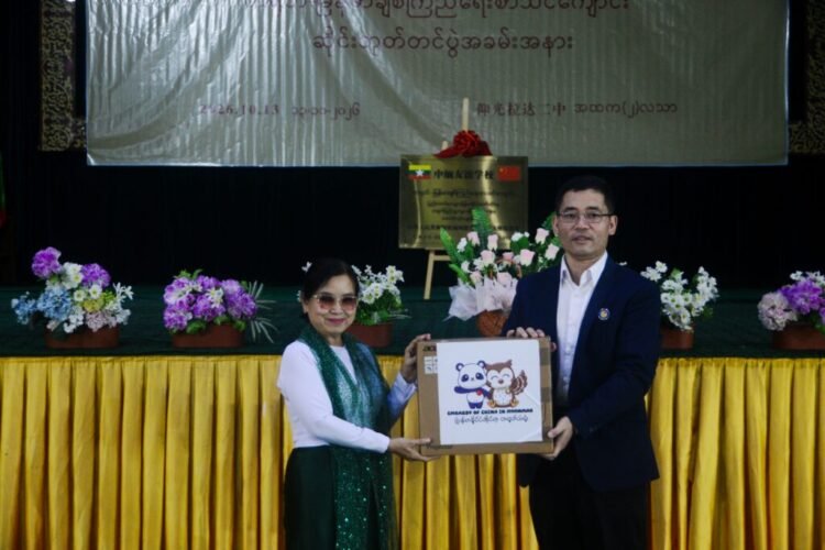 Latha BEHS 2 Marks Signboard Launch, Receives Material Donations