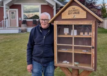 ‘Every rock has a story’: retired geologist opens rock library in Whistle Bend neighbourhood