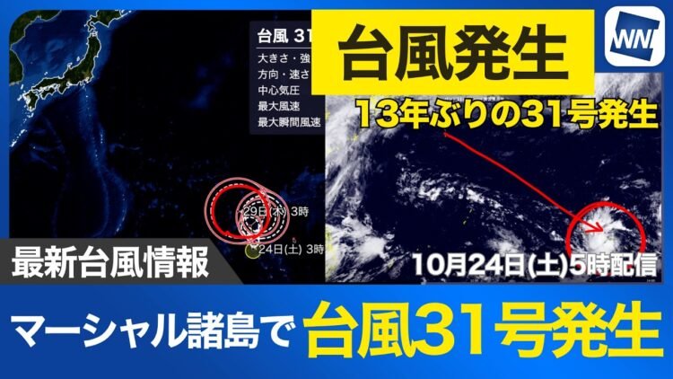 Rare Typhoon No. 31 Forms in Pacific