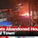 Fire Guts Abandoned House in Corozal Town