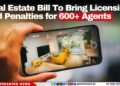Real Estate Bill To Bring Licensing and Penalties for 600+ Agents