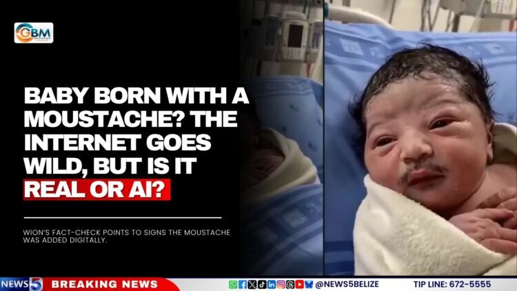 Baby Born With a Moustache? The Internet Goes Wild, but Is It Real or AI?