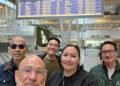 Security staff ready for the opening of Ilulissat Airport
