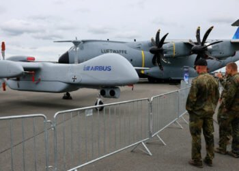 Military surveillance drone of five tons flies for the first time over Denmark