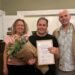Aaja Chemnitz receives an award for her efforts for democracy, dialogue and factual political debate
