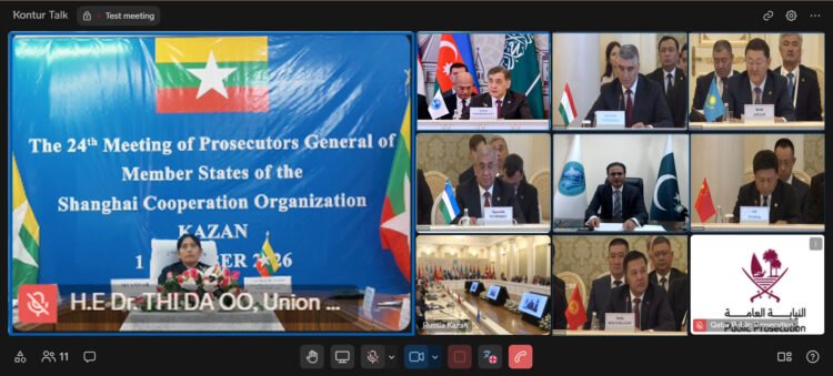 Myanmar virtually attends 24th SCO Prosecutors-General Meeting
