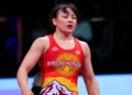 Meerim Zhumanazarova reached the semi-finals of the Asian Games in Japan