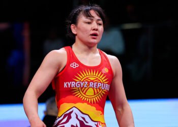 Meerim Zhumanazarova reached the semi-finals of the Asian Games in Japan