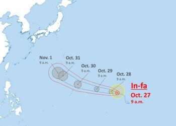 Typhoon In-fa may approach Japan’s Ogasawara Islands by Sunday