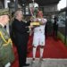 President Tebboune hands over the Algeria Military Football Cup to the Naval Forces Command Team