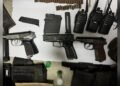 A cache of weapons was discovered at a customs clearance site in Osh