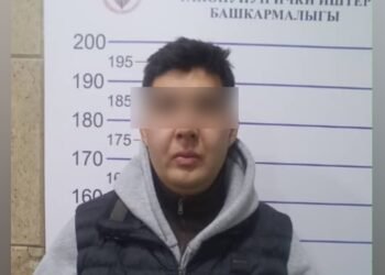 A man cursed at the patrolmen at the Bishkek Arena during a Shakira concert. He was detained