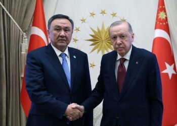 Turkish President Recep Tayyip Erdogan met with UTG Secretary General Kubanychbek Omuraliev