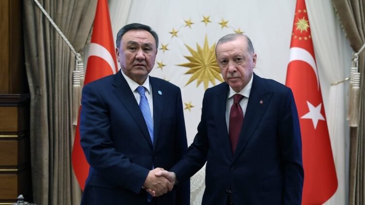 Turkish President Recep Tayyip Erdogan met with UTG Secretary General Kubanychbek Omuraliev