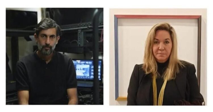 Fidel García and Cristina Vives in Galleria Continua