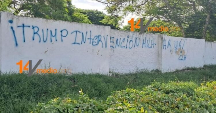 Posters: “Trump, military intervention now!”, a new poster in the Mayabe cemetery, in Holguín