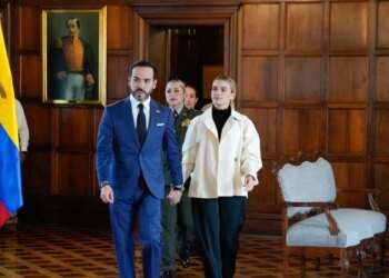First Lady of Colombia, Ana Lucía Pineda, presented a report on donations for those affected by the earthquake: ‘Turning solidarity into actions’