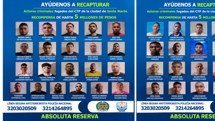 ‘Mongolo’ and ‘Guajiro’, fugitives for whom President De La Espriella ordered the departure of the Santa Marta Police commander: there is a reward