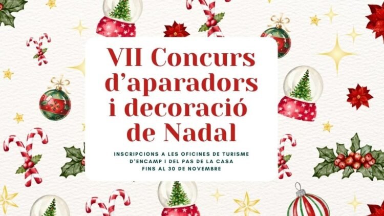 Encamp, parish of Andorra will award up to 450 euros to the best windows and Christmas decorations