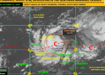 NWS: Invest 97W developing over the Northern Marshall Islands, could make its way to the Marianas | News