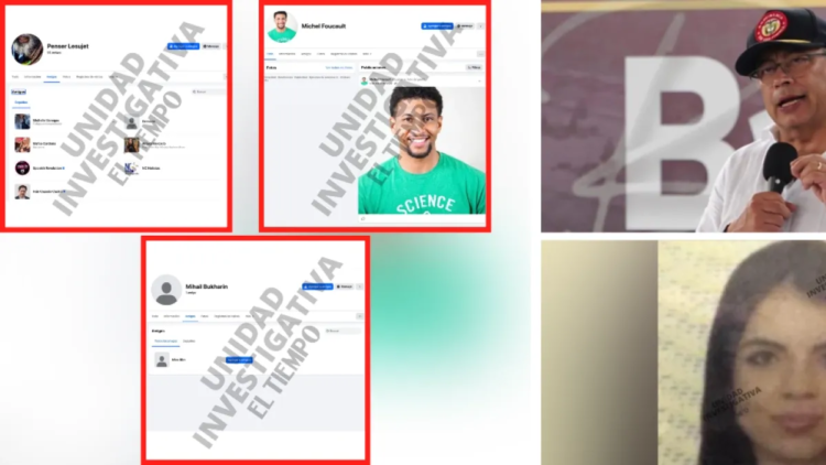 Three of the Facebook profiles that Deicy Jiménez attributes to former President Petro are still active: this is what was found