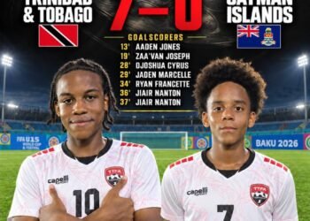 T&T Under 15s footballers hammer Caymans 7-0 after 2-1 loss to Iraq