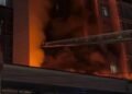 On Mederova Street in Bishkek, a building housing a business center and a hotel is on fire. Video