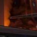 On Mederova Street in Bishkek, a building housing a business center and a hotel is on fire. Video