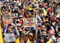 Thousands of Colombians demonstrated in the first national strike against De la Espriella