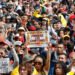 Thousands of Colombians demonstrated in the first national strike against De la Espriella