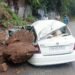 Retired Air Force officer dies as boulder falls on moving car on Ooty Road