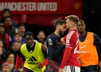 ‘Madness’: Tottenham star sent off for headbutt in Manchester United draw