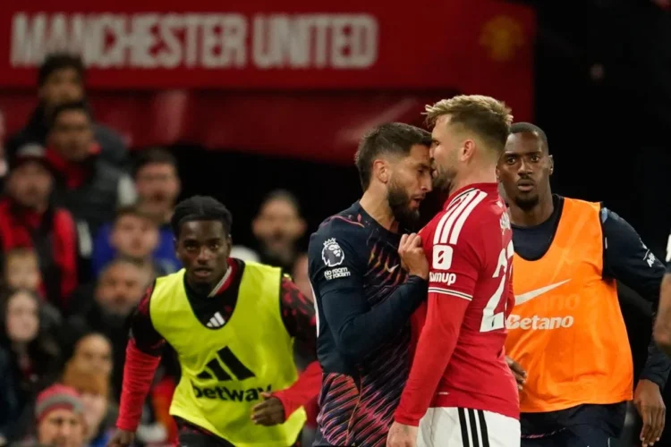 ‘Madness’: Tottenham star sent off for headbutt in Manchester United draw