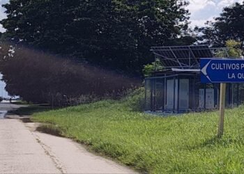 Photo of the day: An Etecsa solar panel is stolen in Sancti Spíritus
