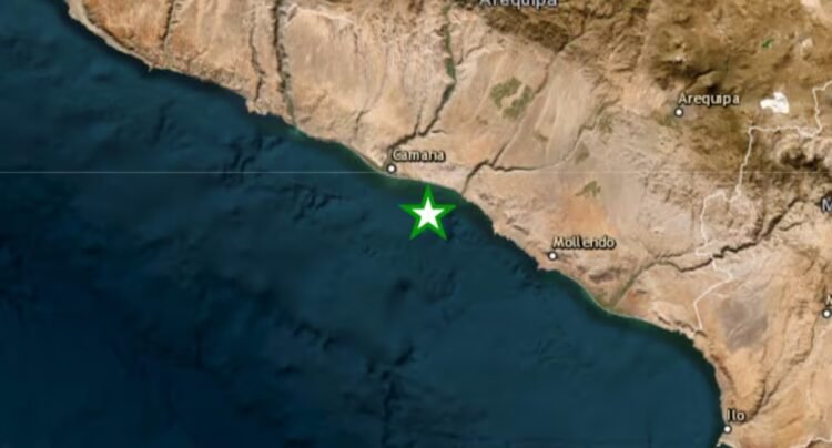 An earthquake of magnitude 3.6 was recorded this afternoon in Arequipa, reported the IGP Indeci