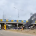 Workers from basic companies block the Simón Bolívar highway in demand of decent wages and political guarantees
