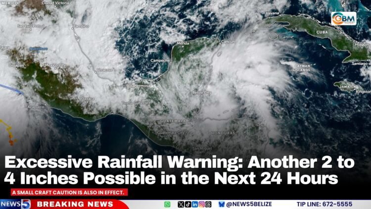 Excessive Rainfall Warning: Another 2 to 4 Inches Possible in the Next 24 Hours