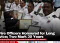 27 Fire Officers Honoured for Long Service; Two Mark 30 Years