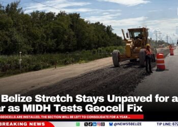 Old Belize Stretch Stays Unpaved for a Year as MIDH Tests Geocell Fix
