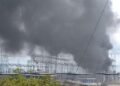 Fire at the El Manzano electrical substation in Barquisimeto