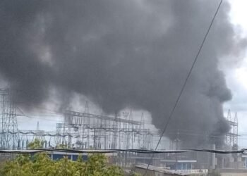 Fire at the El Manzano electrical substation in Barquisimeto