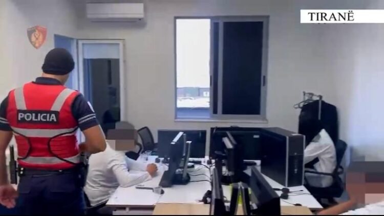 Fraudulent call center on Rruga e Kavajë was hit, 4 arrested – owner Taulant Beleraj wanted – Shqip.com