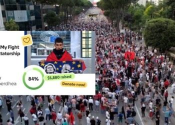 Activists denounce the protester: He opened a GoFundMe, raised thousands of euros and “escaped” to Spain – Shqip.com
