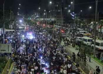 This was the chaotic departure of the fans after the first BTS concert in San Marcos-apuesplan-