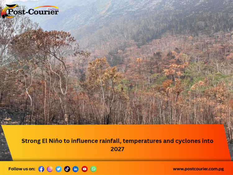 Strong El Niño to influence rainfall, temperatures and cyclones into 2027