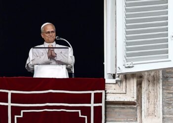 Pope Leo XIV reappeared at the Angelus prayer