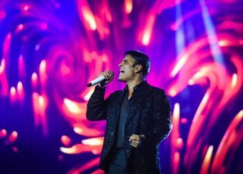 Sal Da Vinci in concert at the Teatro Nuovo in San Marino