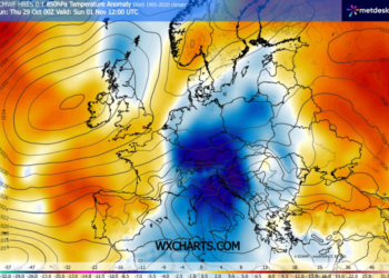 San Marino. Weather: end of October with clear spells, drop in temperatures and arrival of rain from All Saints’ Day