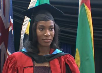 Dominican Gold Medalist Thea Lafond receives honorary UWI doctorate from UWI Five Islands Campus