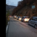 Long convoy of cars in Brnjak, Serbs from Kosovo heading to Serbia to vote